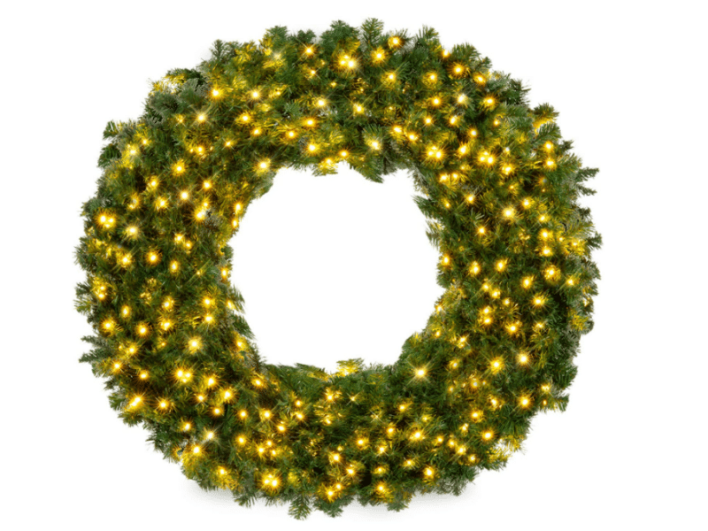 Best Choice Products Pre-lit Christmas Wreath