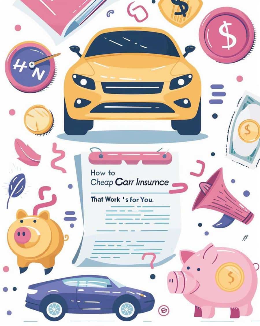 Maximize Savings with Car Insurance Discounts Family reviewing documents to find cheap car insurance discounts for maximum savings.