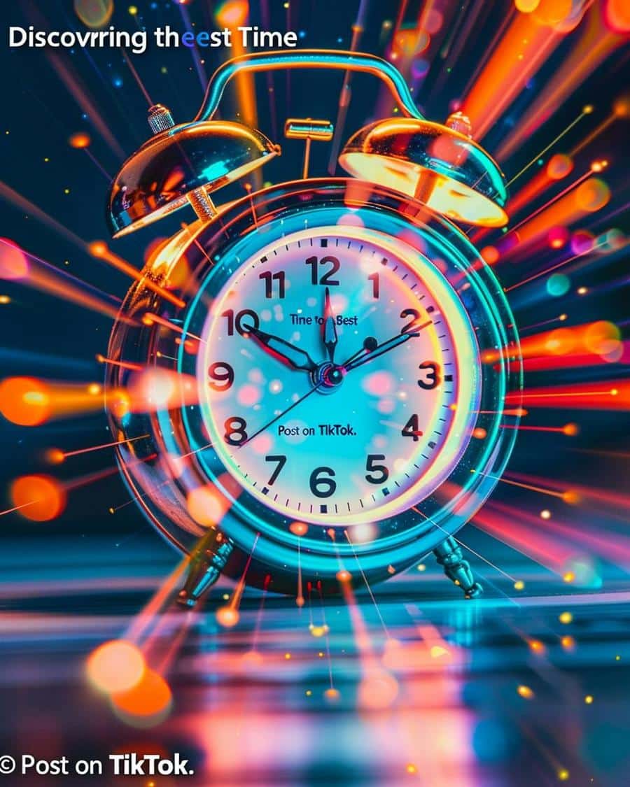 Graph showing the best time to post on TikTok for maximum audience engagement.