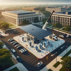 solar EV charging station